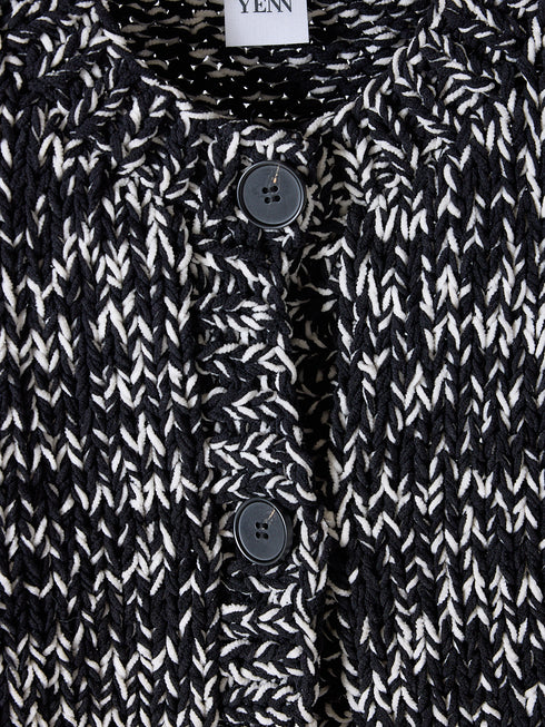 MIX HAND KNIT VEST /Y254-91117